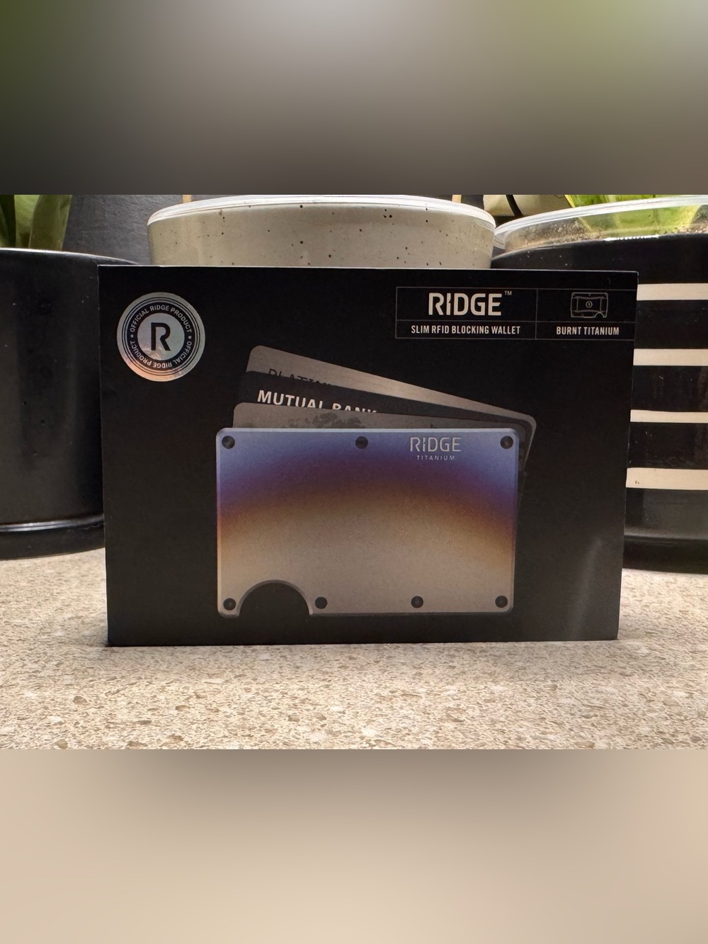 RIDGE WALLET - ‘BURNT TITANIUM’ RFID-BLOCKING ❗️BRAND NEW❗️